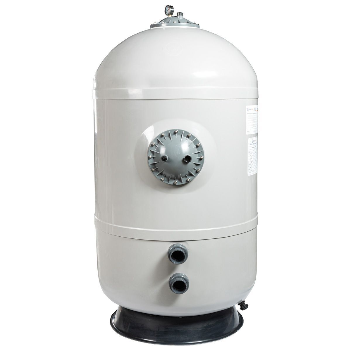 Фильтр AquaViva HS900 (32 м³/ч , 900 мм, 1144 кг, 2,5 бар, 1.2 м засыпка) бок, 2"