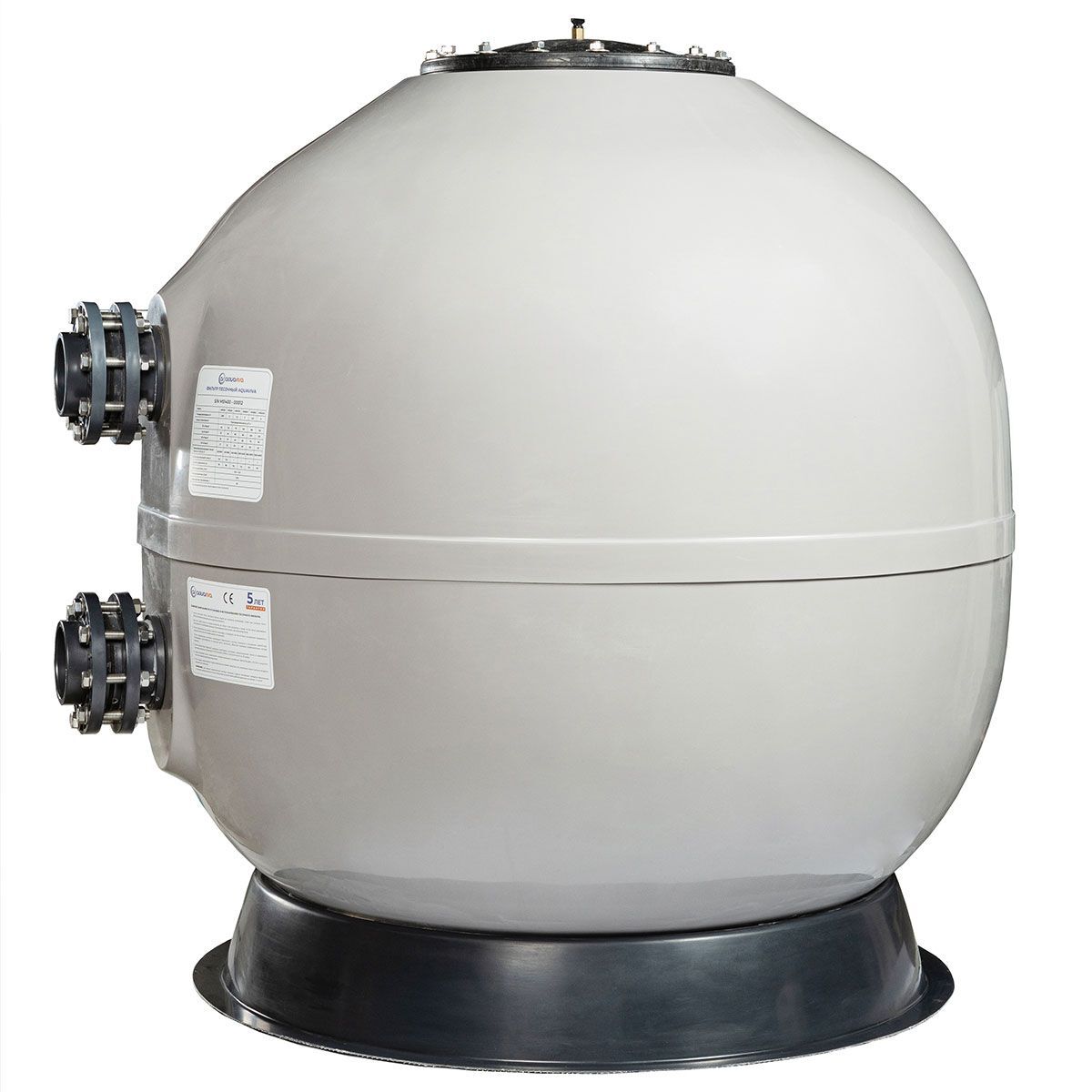 Фильтр AquaViva MS1400 (77 м³/ч , 1400 мм, 2340 кг, 110 мм, 2,5Бар, 1 м засыпка)