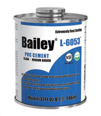 Клей L-6053  (946ml) Bailey для ПВХ труб