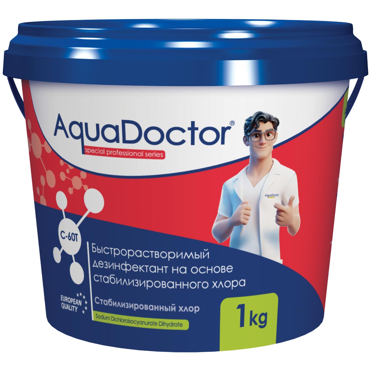 Активный хлор AquaDoctor C-60T в таблетках 1кг