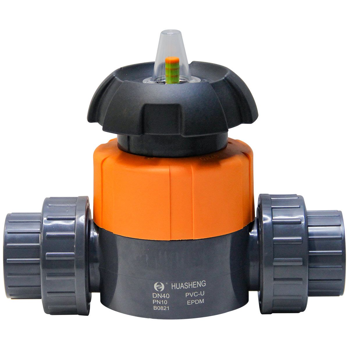Мембранный вентиль d50 с маховиком, PN10 бар, PVC-U