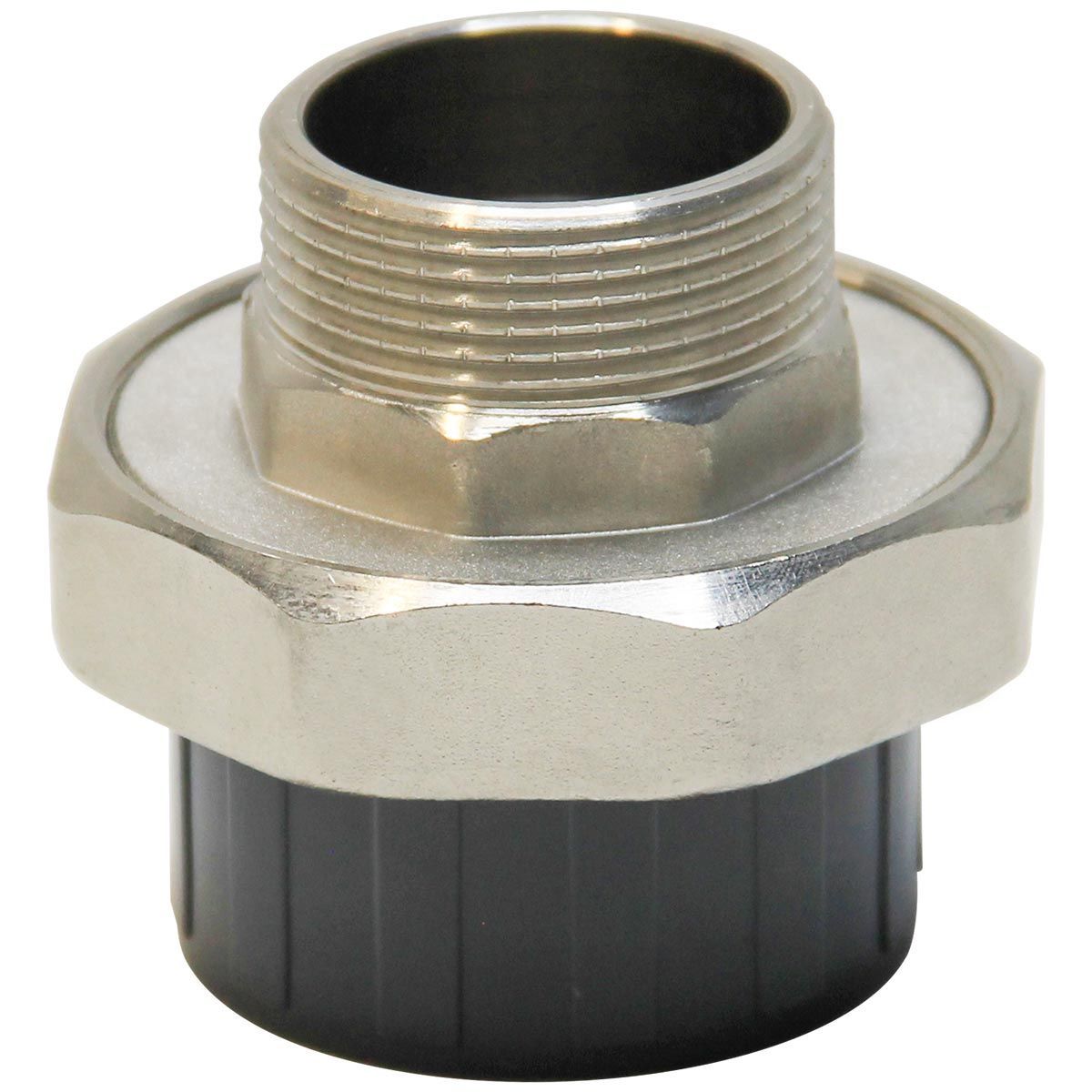 Муфта разборная переходная ПВХ/латунь НР d25x3/4" AQUAVIVA, Россия
