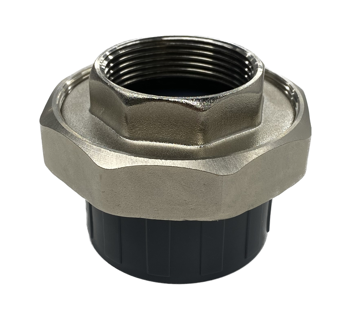 Муфта разборная переходная ПВХ/латунь ВР d20x1/2" AQUAVIVA, Россия