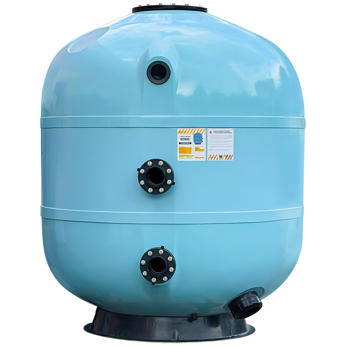 Фильтр песочный Aquaviva HS1800 (127 м³/ч, 2,5 бар) с люком и окном